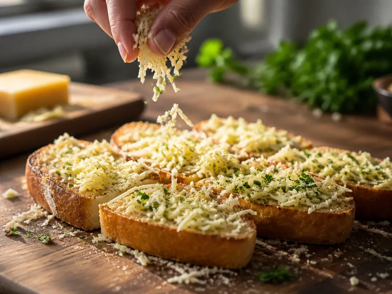 how to make garlic bread recipe step 5