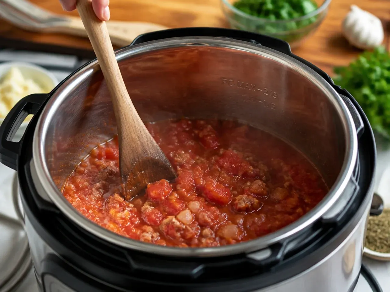 instant pot lasagna soup recipe step 2