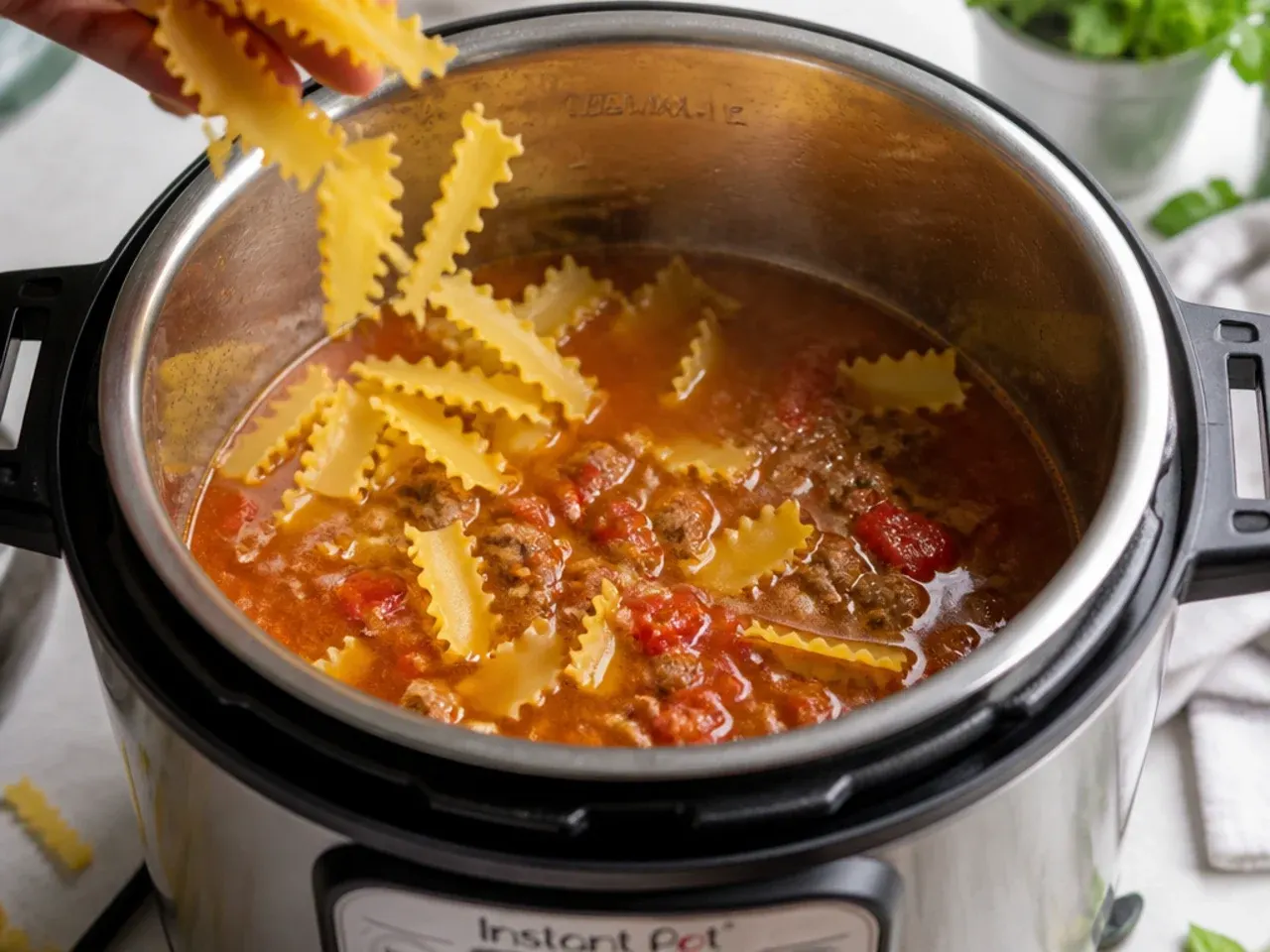 instant pot lasagna soup recipe step 3