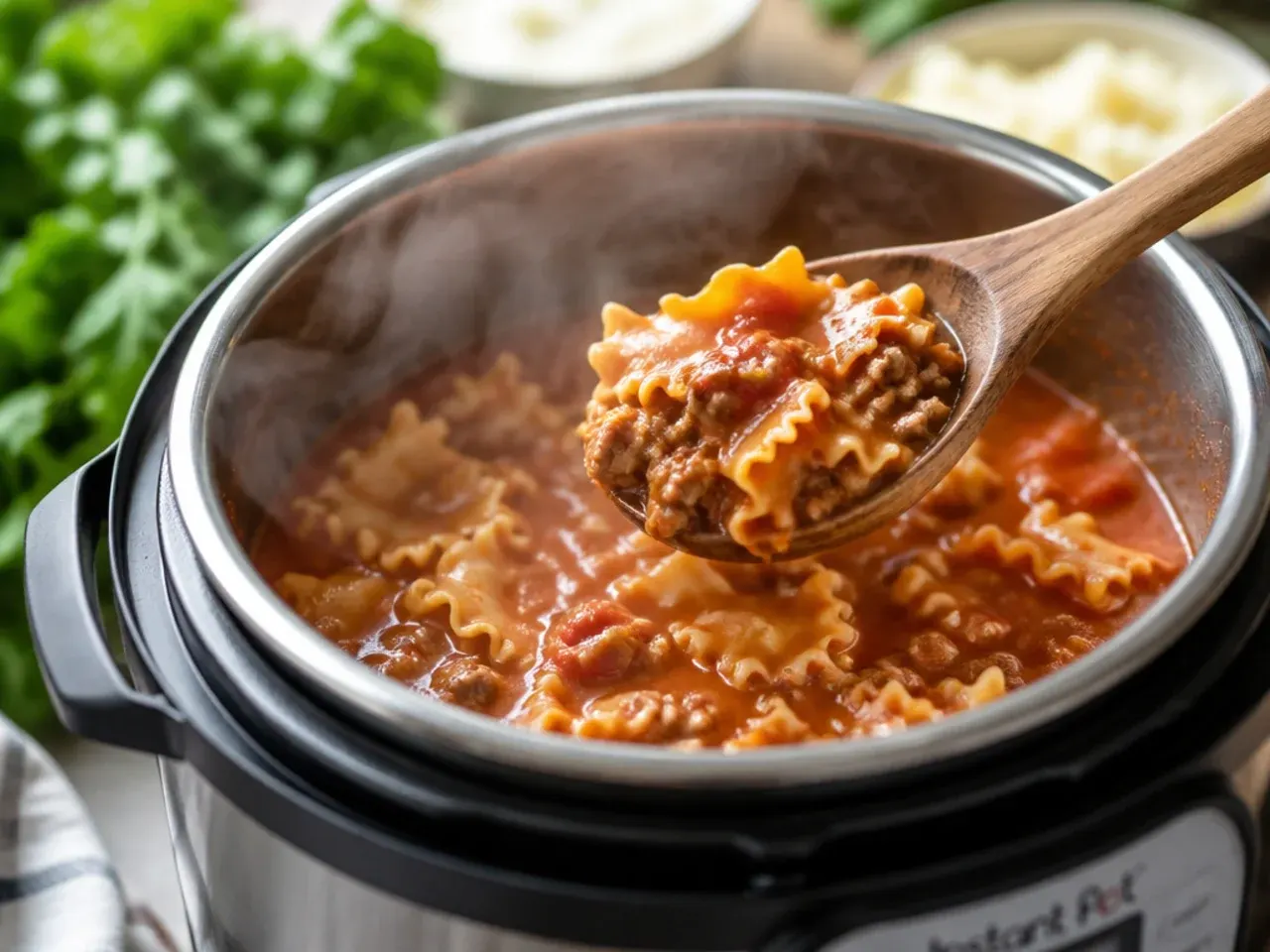 instant pot lasagna soup recipe step 4