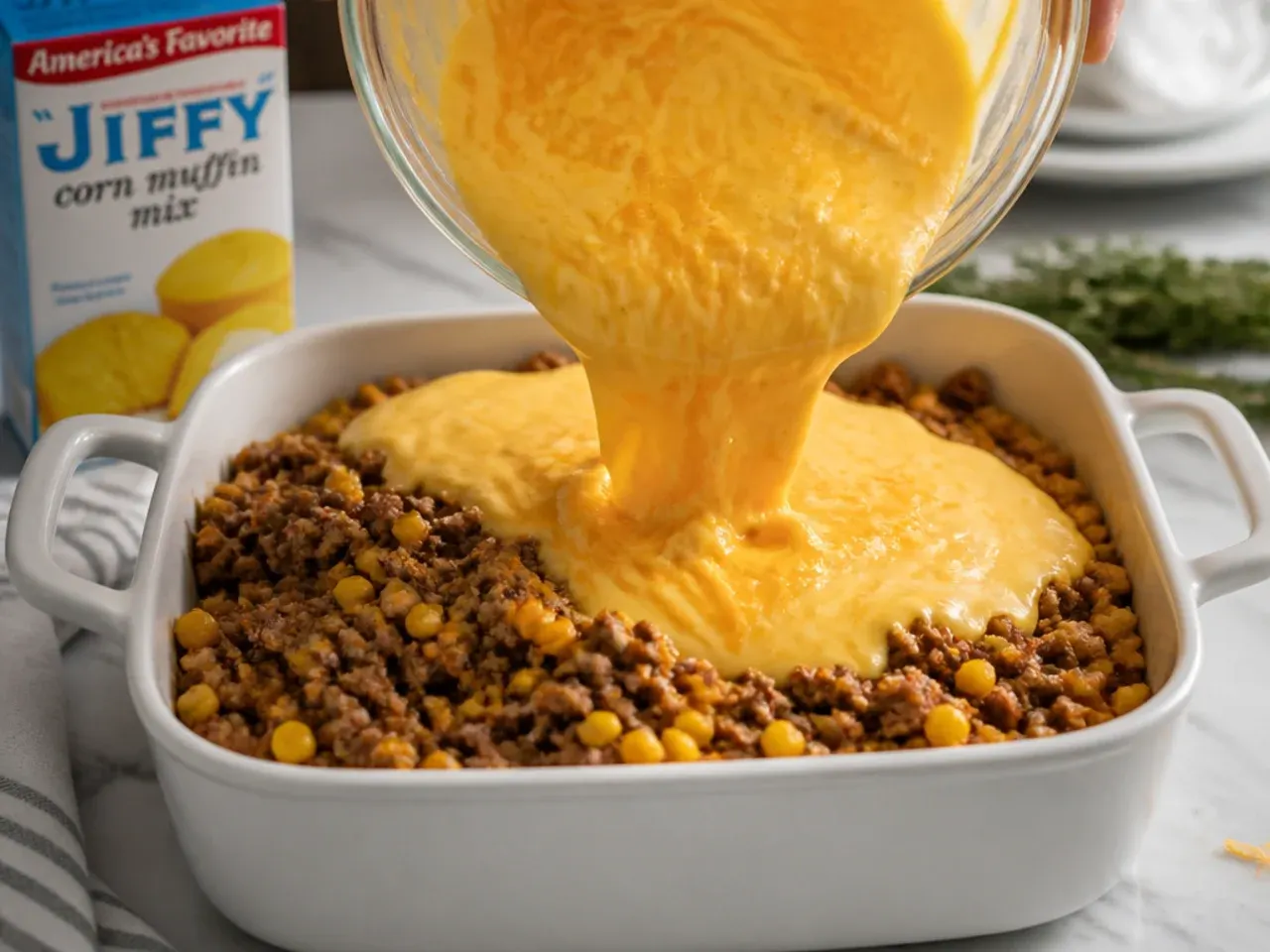 jiffy cornbread casserole recipe step 5