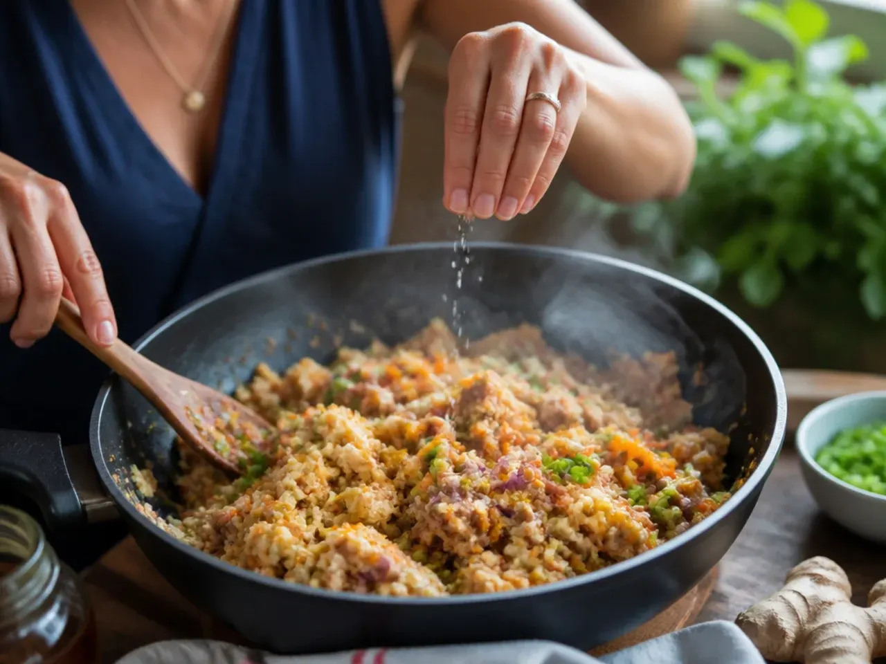 keto egg roll in a bowl recipe step 6