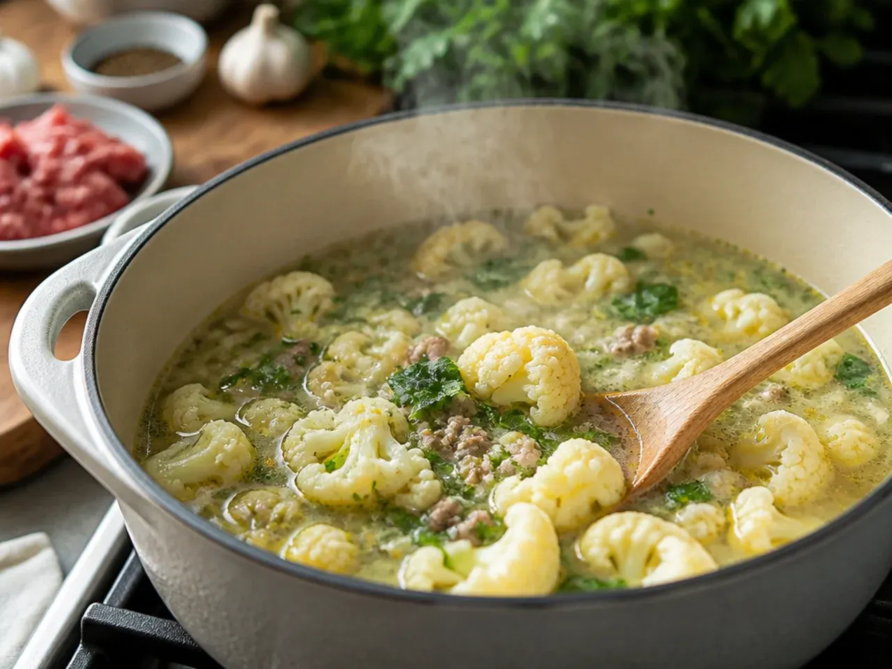 keto zuppa toscana soup recipe step 4