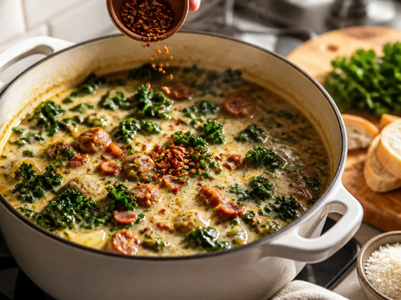 keto zuppa toscana soup recipe step 7