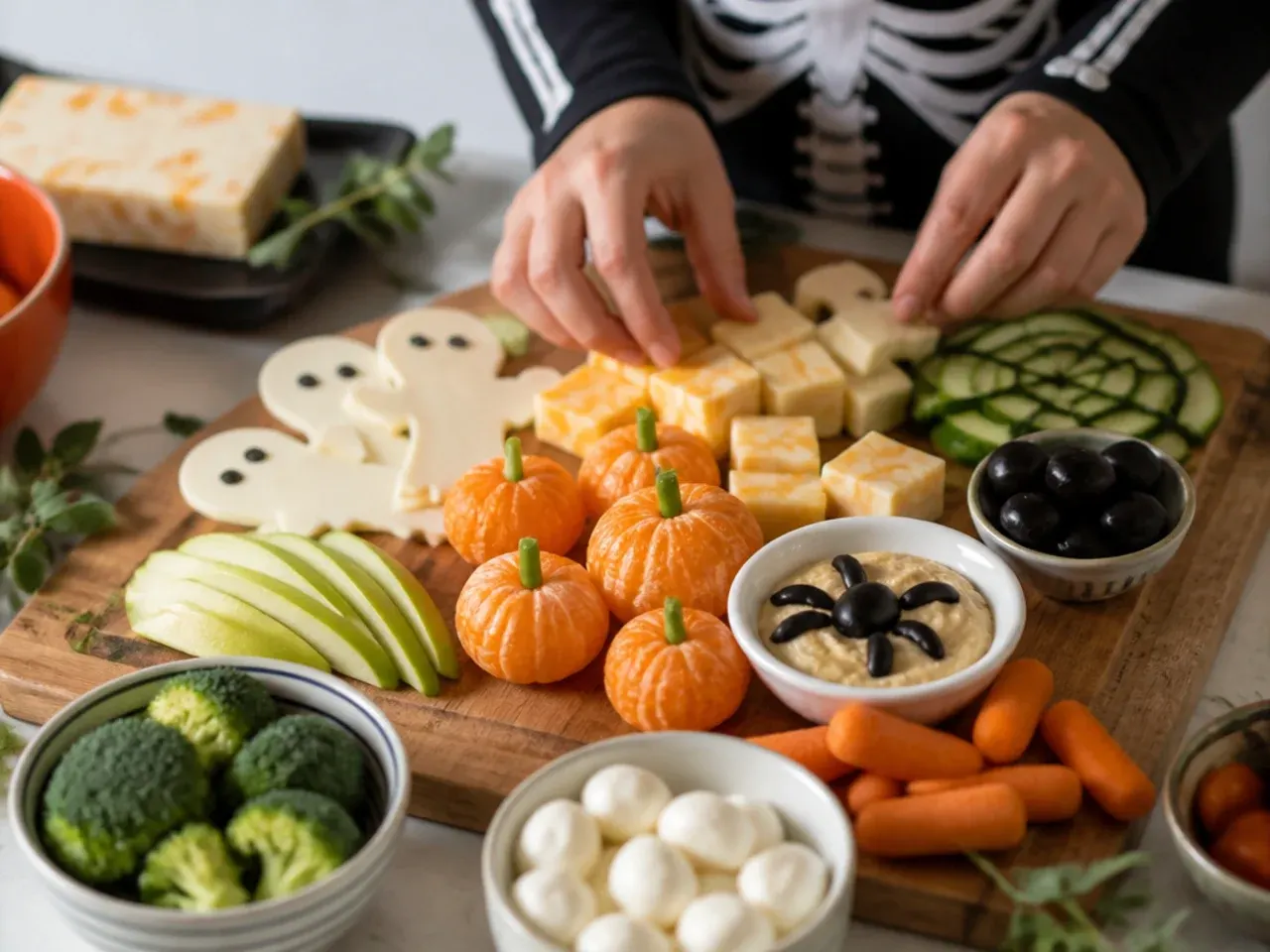 kids halloween charcuterie board recipe step 6