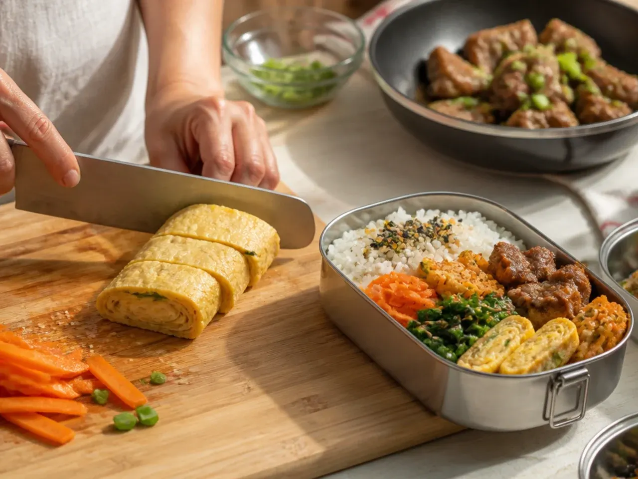 korean lunch box ideas recipe step 7