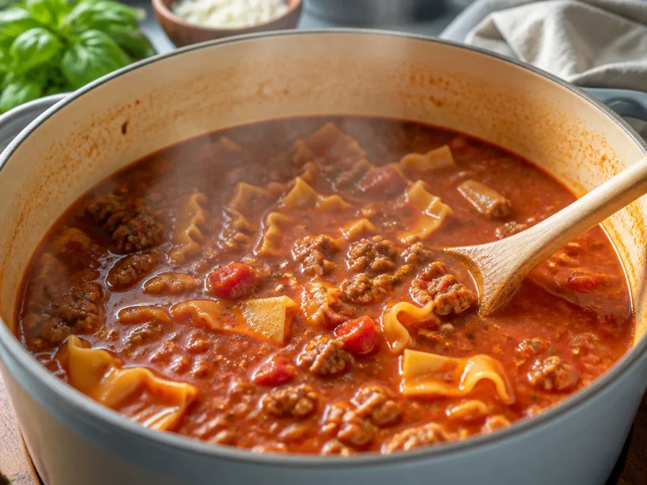 lasagna soup recipe step 4
