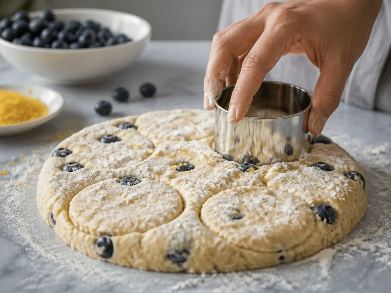 lemon blueberry scones recipe step 12