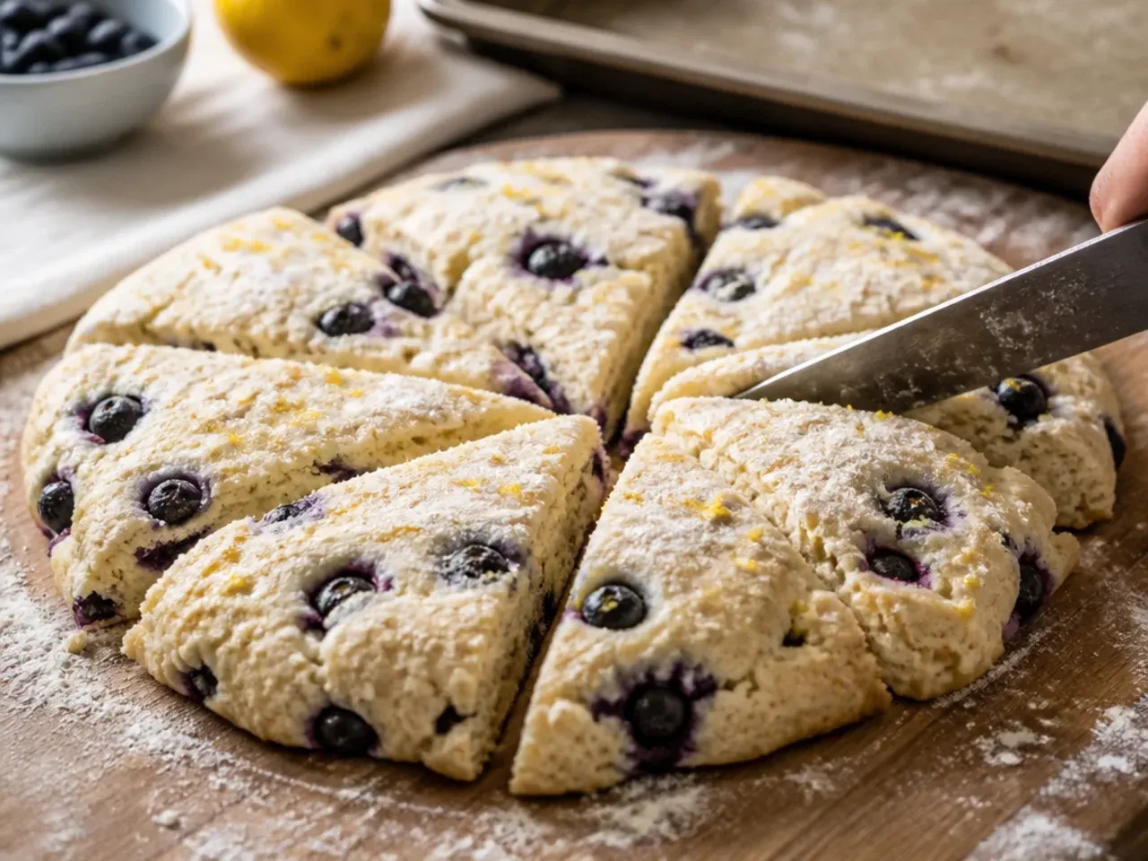 lemon blueberry scones recipe step 13