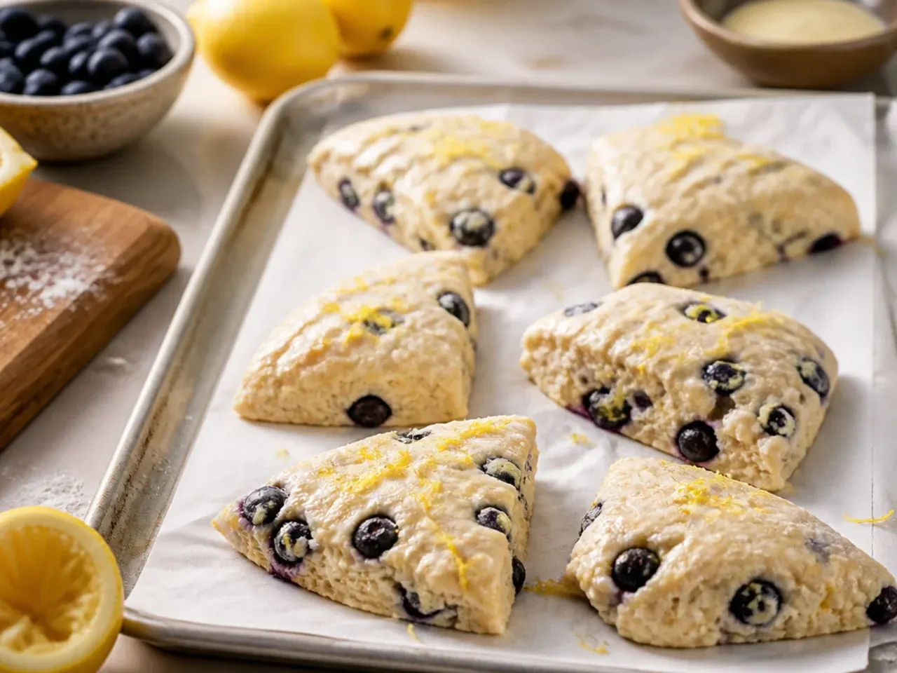 lemon blueberry scones recipe step 14