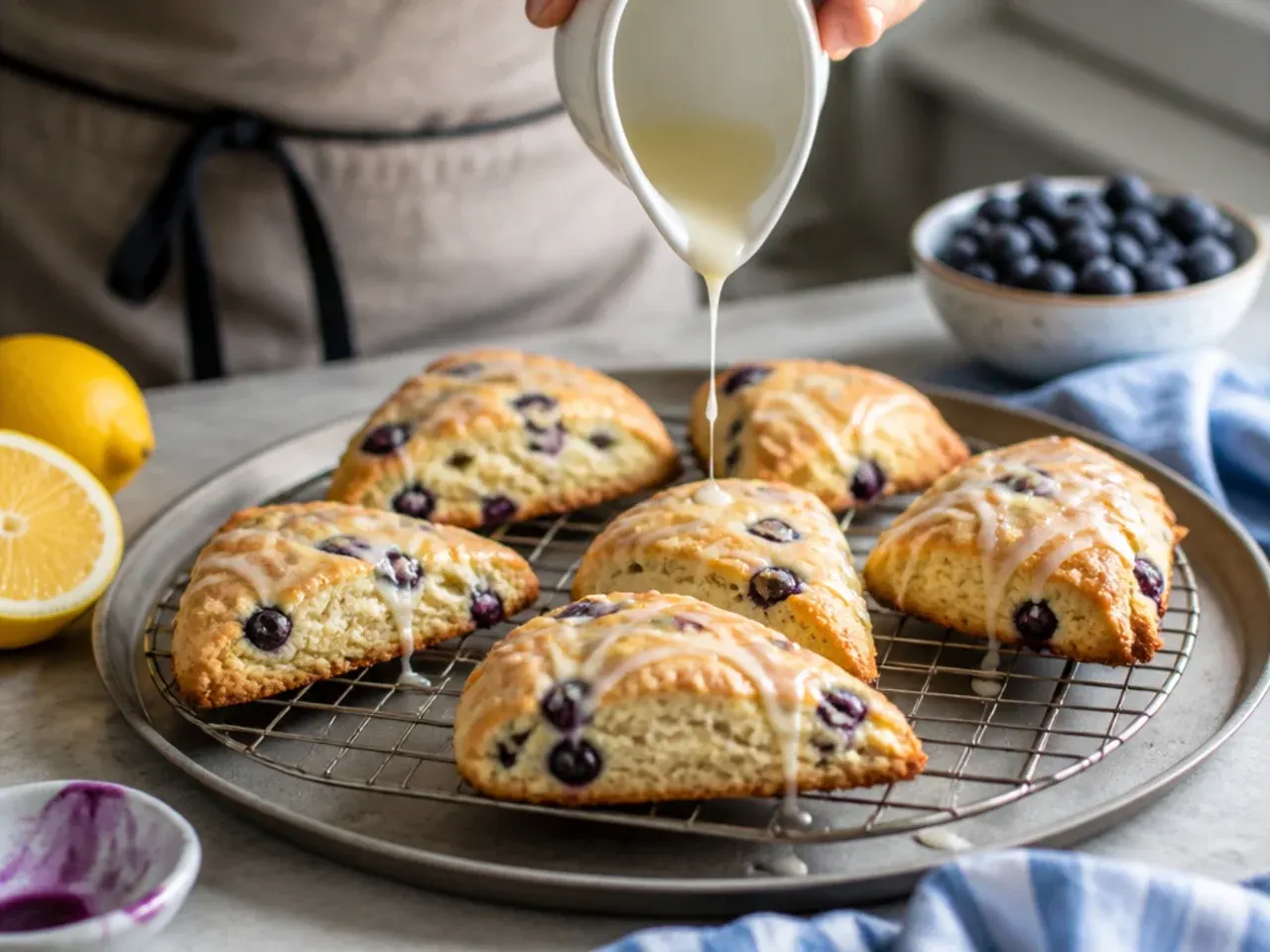 lemon blueberry scones recipe step 18