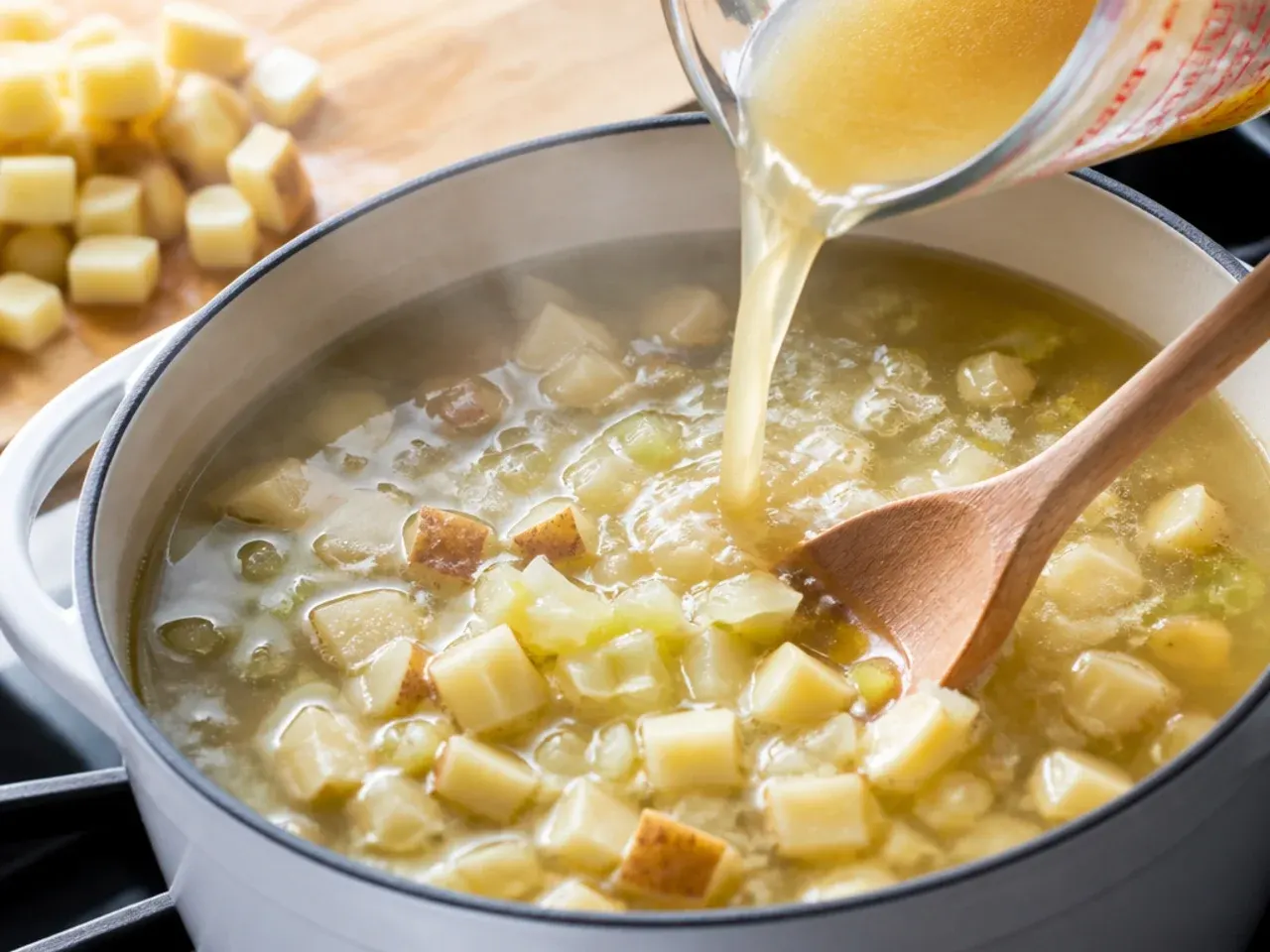 loaded baked potato soup recipe step 5