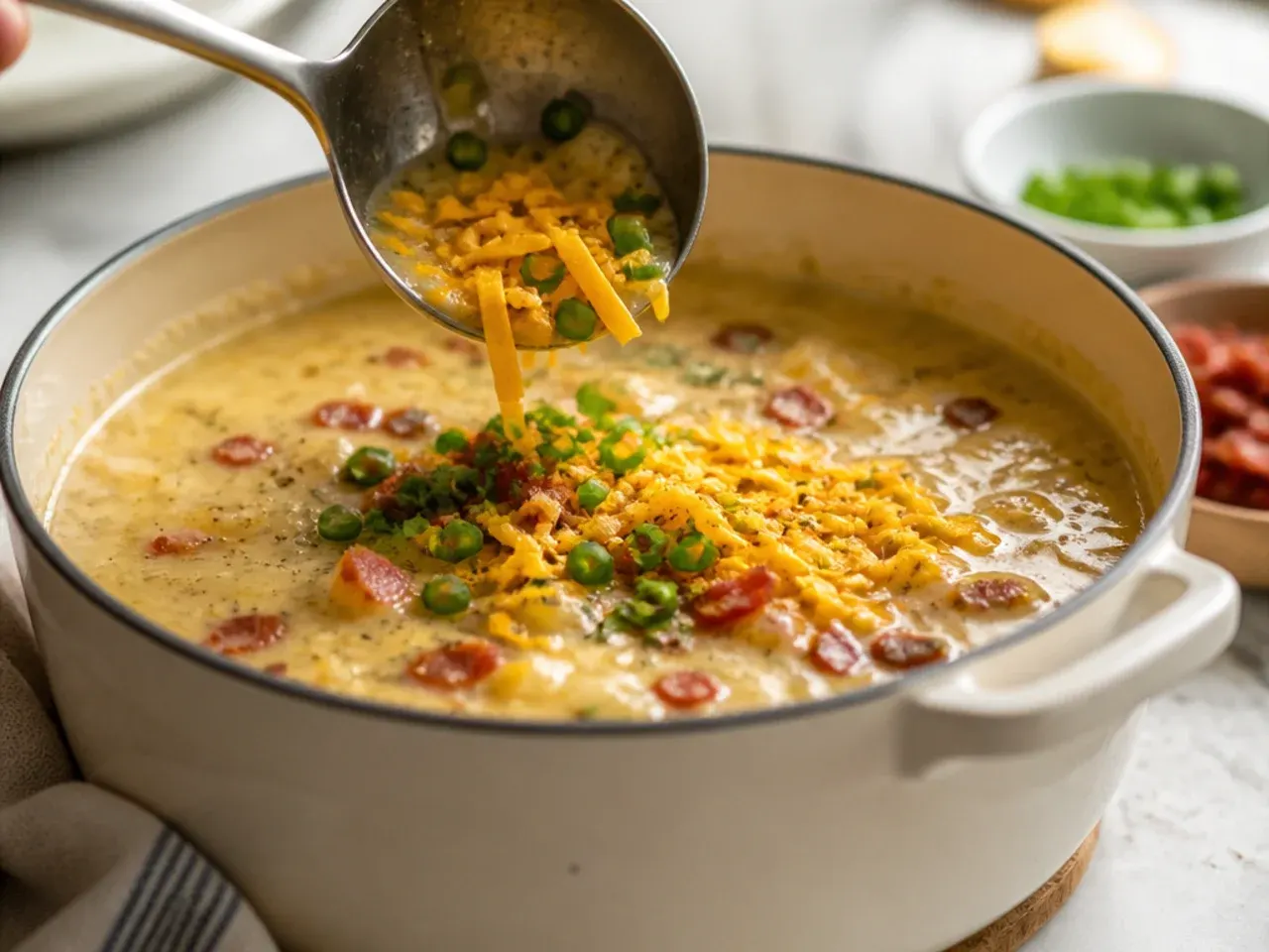 loaded baked potato soup recipe step 7