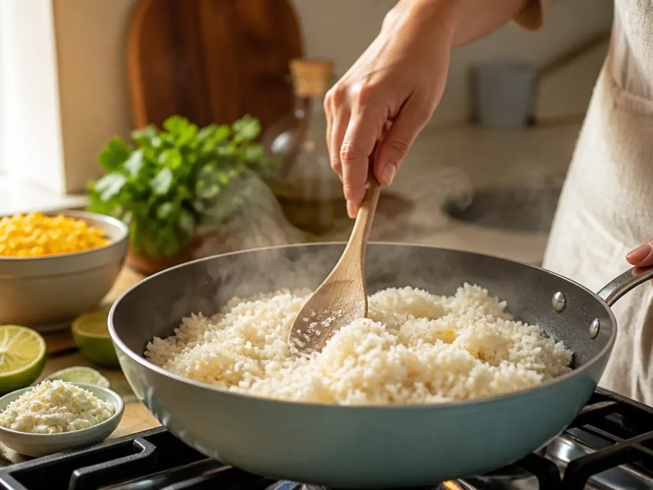 loaded street corn chicken rice bowl recipe step 6