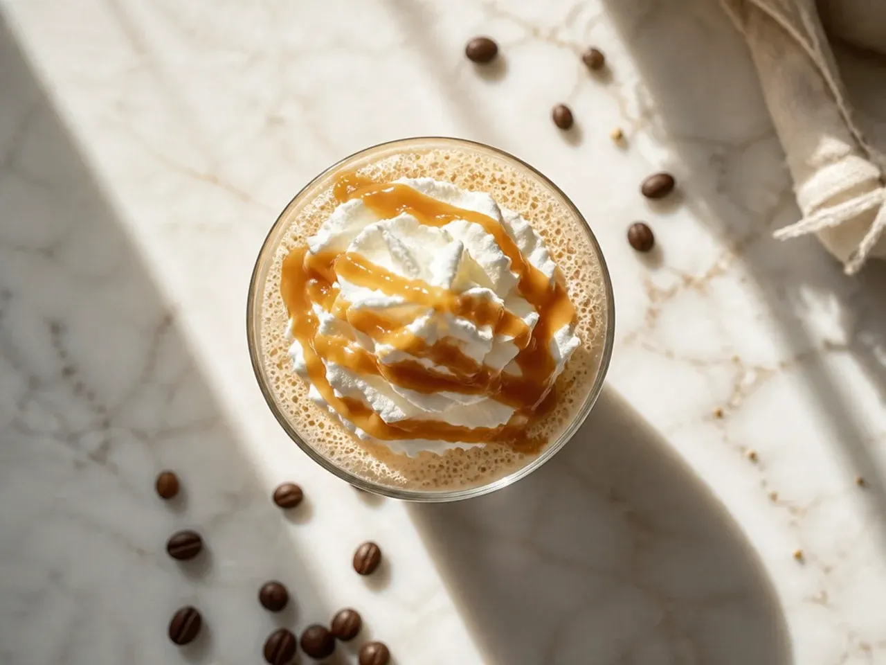Classic cappuccino with thick foam and a light dusting of cocoa powder