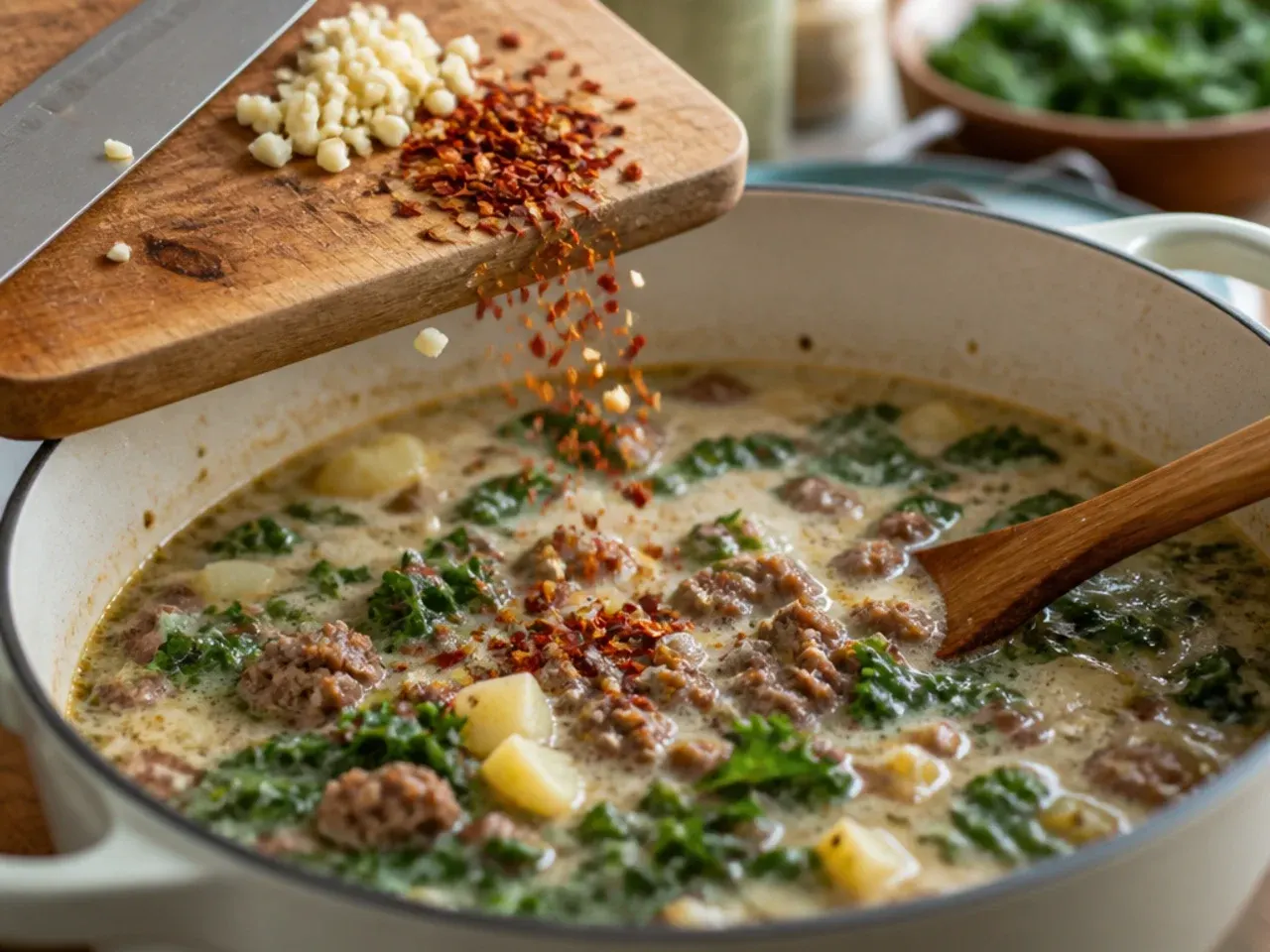 low carb zuppa toscana soup recipe step 12