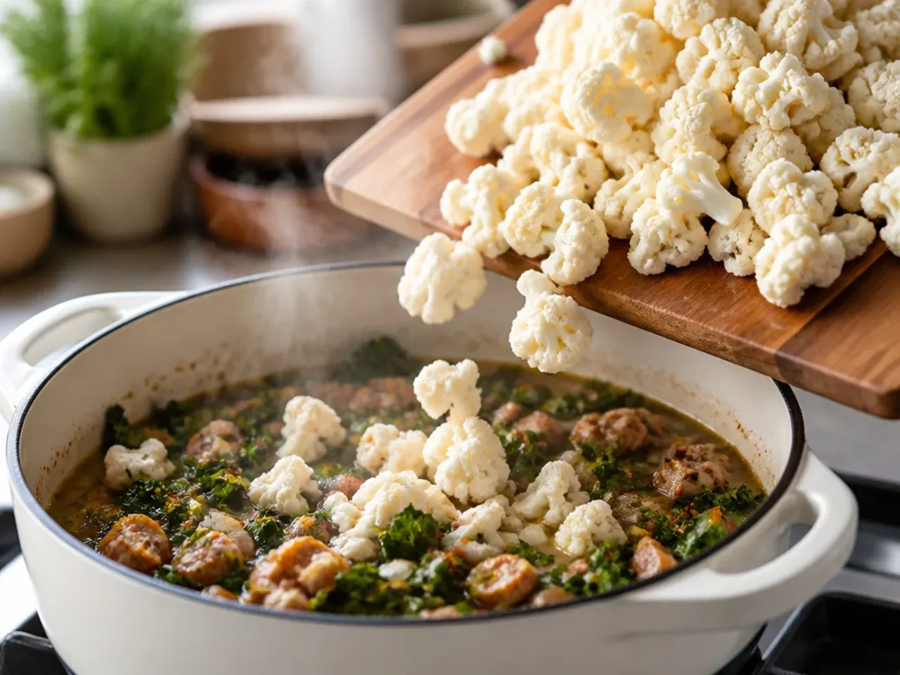 low carb zuppa toscana soup recipe step 16