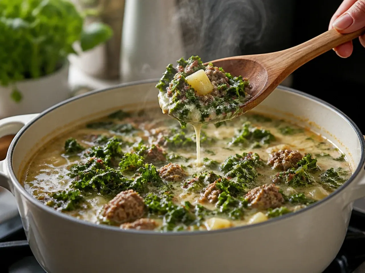 low carb zuppa toscana soup recipe step 24