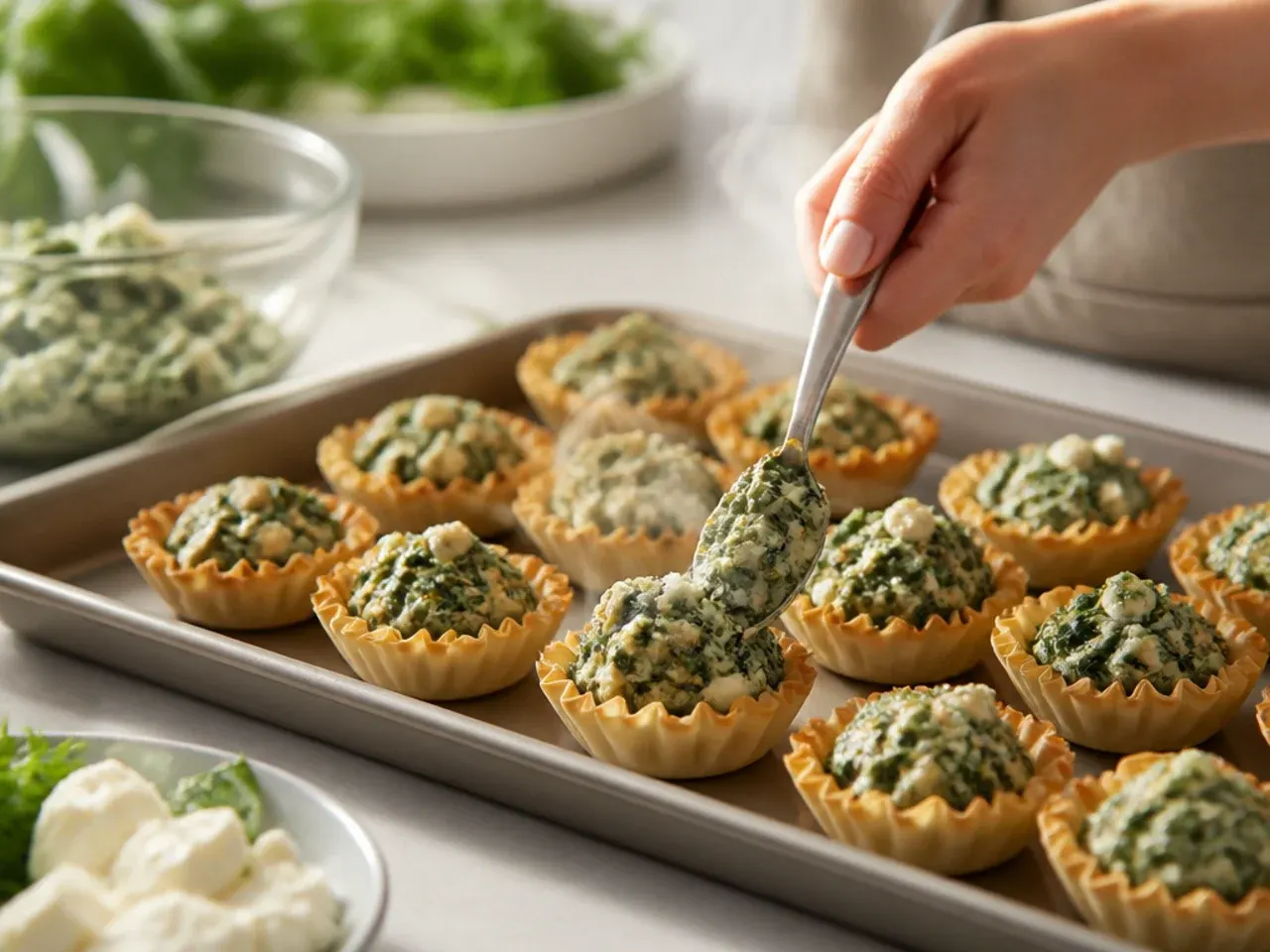 make ahead phyllo cup appetizers recipe step 7
