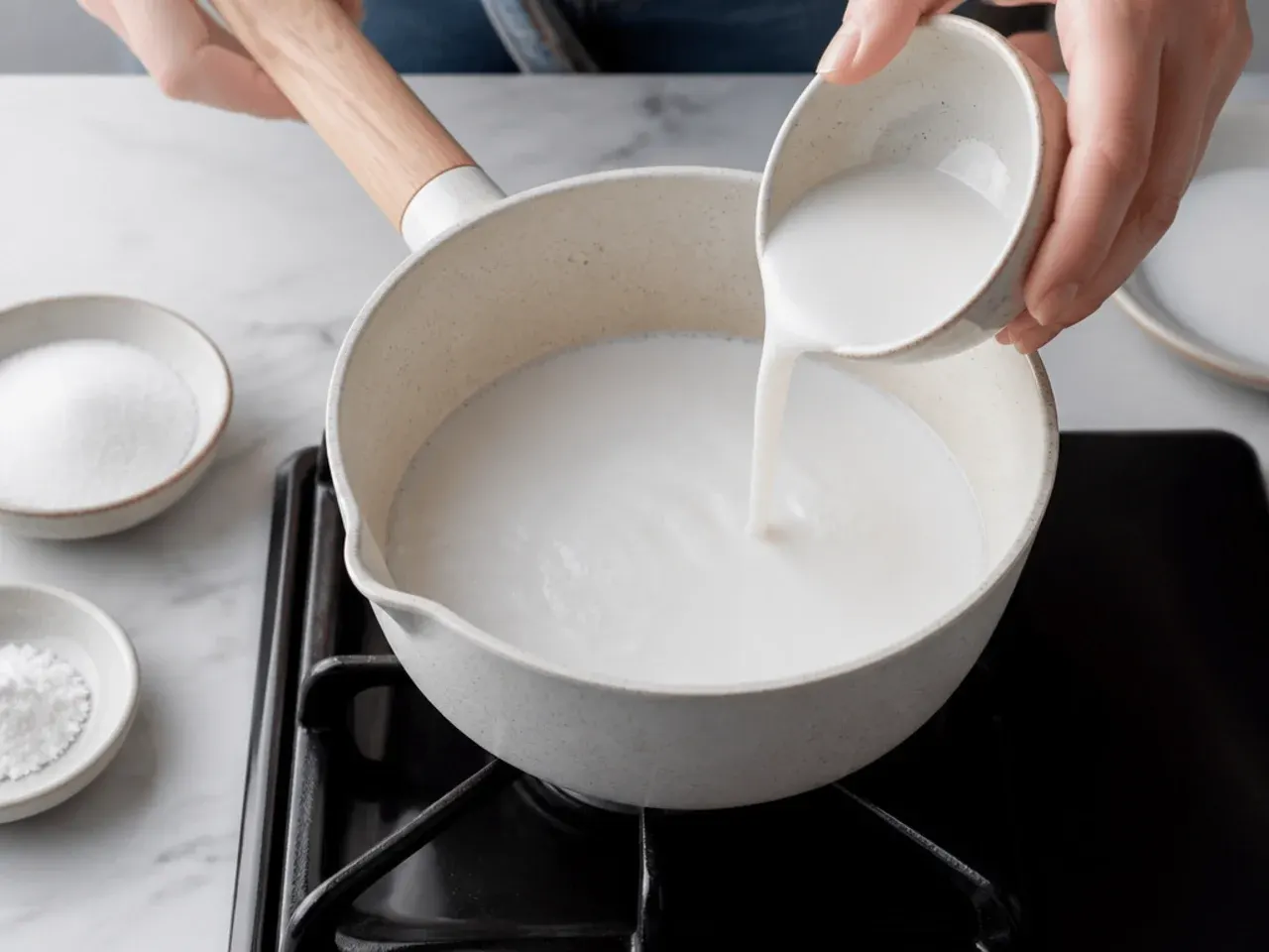 mango sticky rice variations — step 4: make the coconut sauce