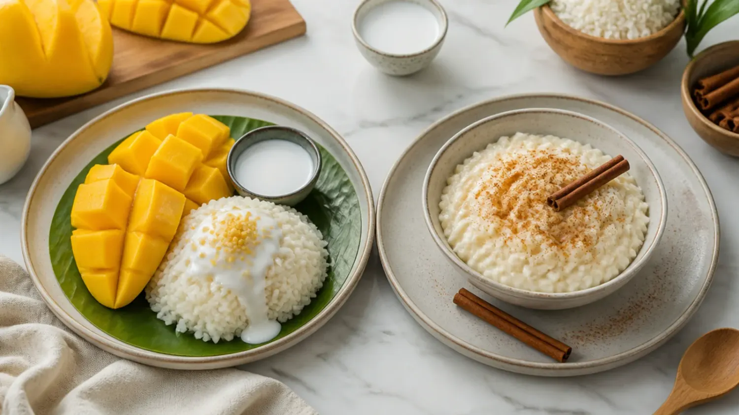 mango sticky rice vs pudding — 3 Mango Sticky Rice vs Rice Pudding Recipes