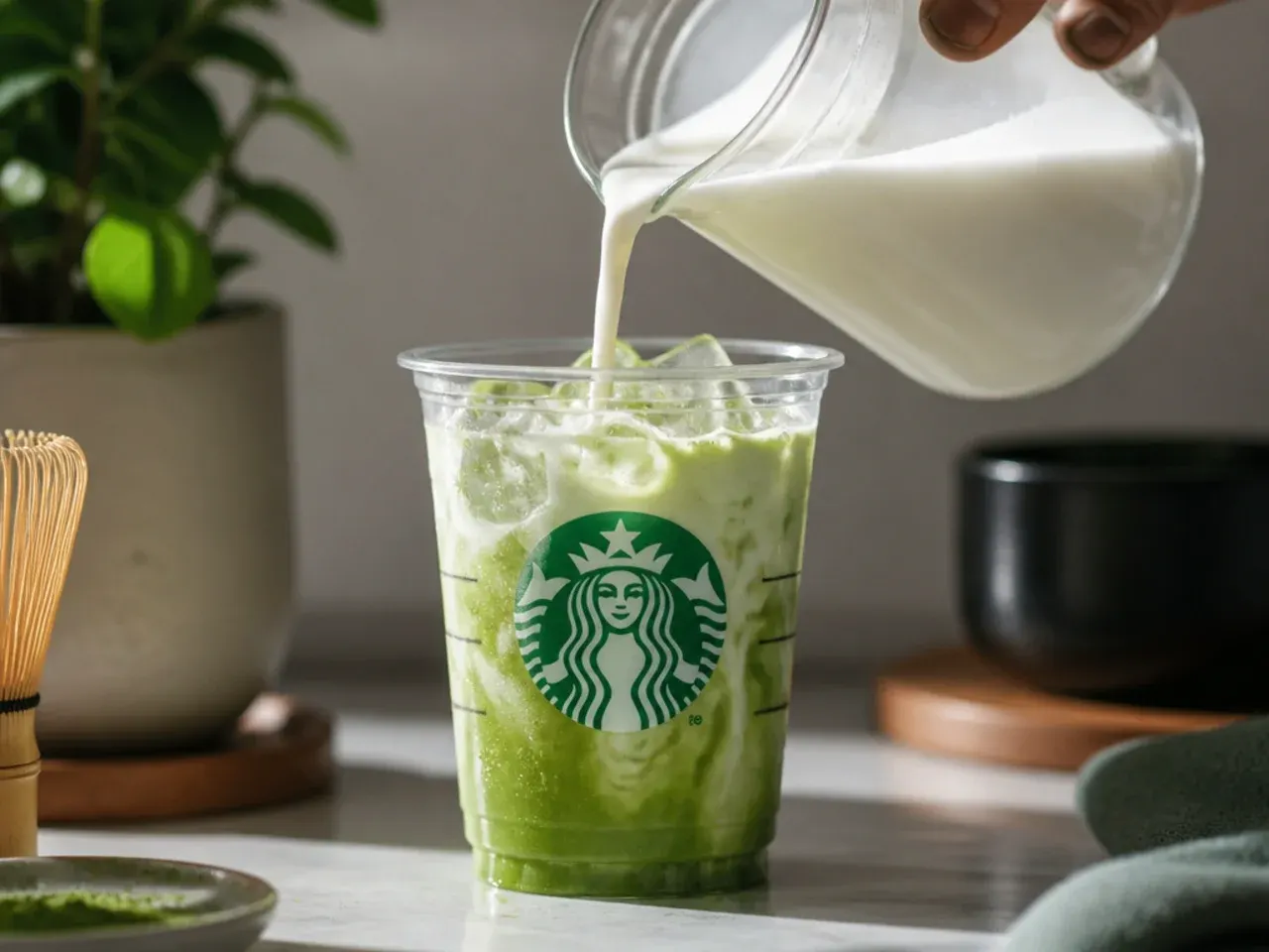 matcha starbucks drinks recipe step 5