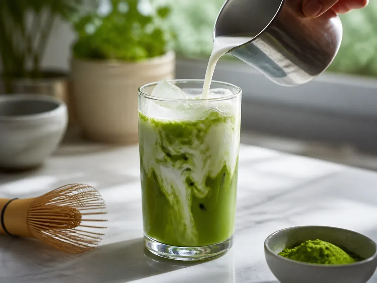 matcha starbucks drinks recipe step 6