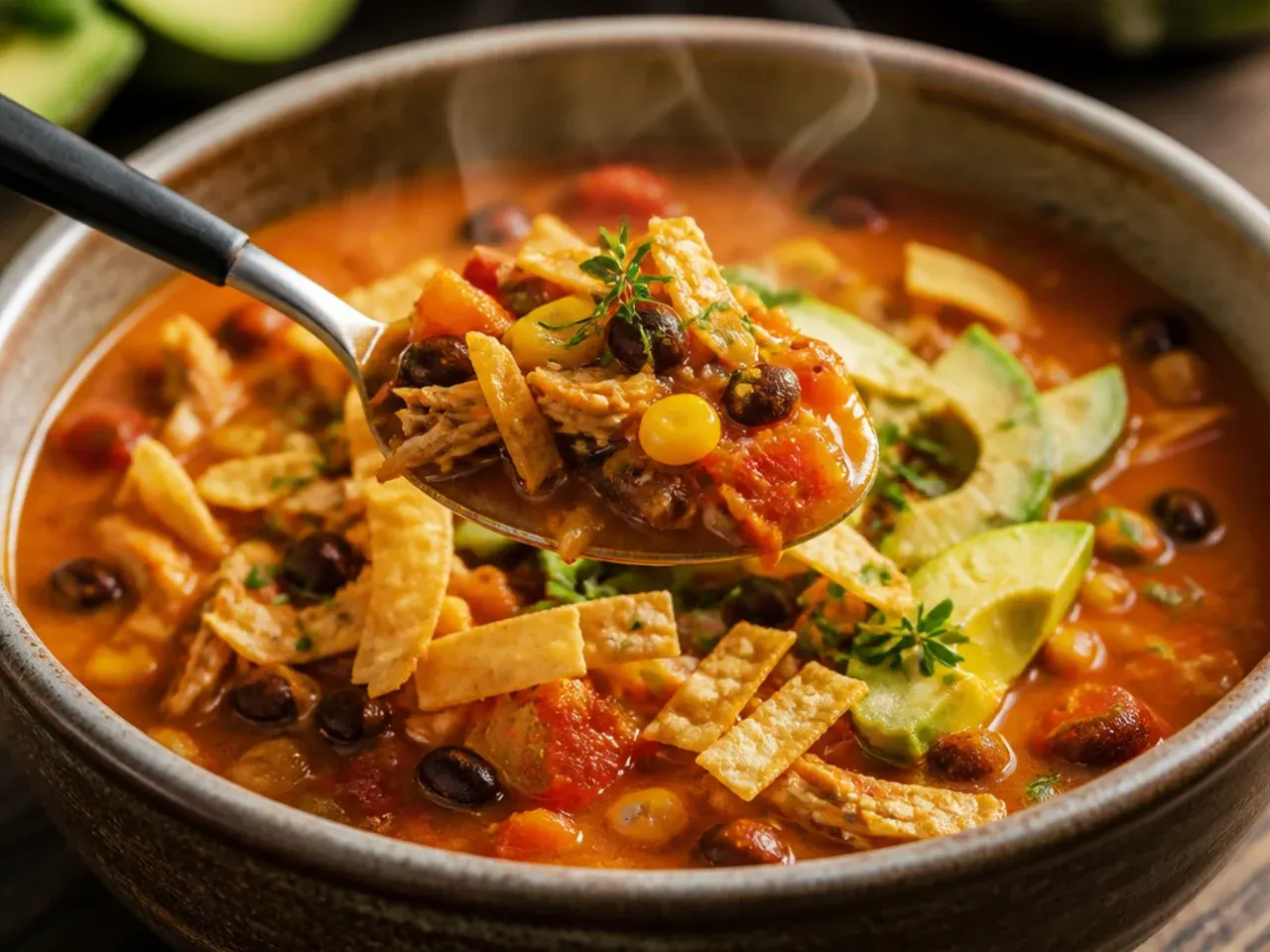 max and ermas chicken tortilla soup — taste and texture