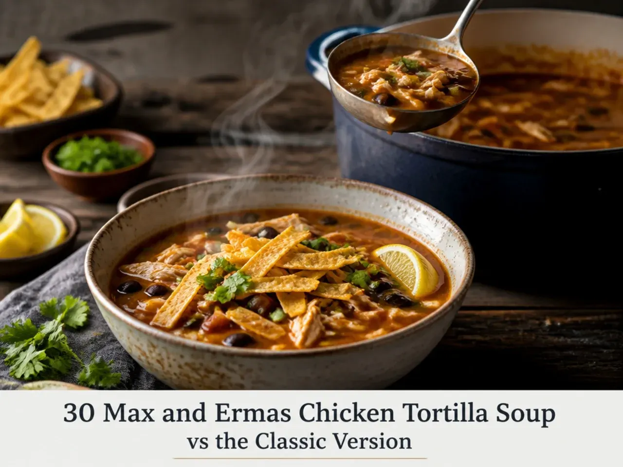max and ermas chicken tortilla soup — time and effort