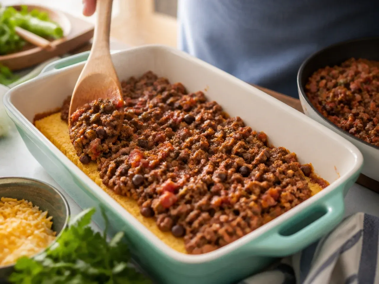 mexican cornbread casserole jiffy recipe step 4