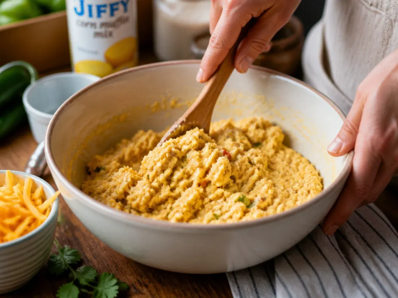 mexican cornbread casserole jiffy recipe step 5