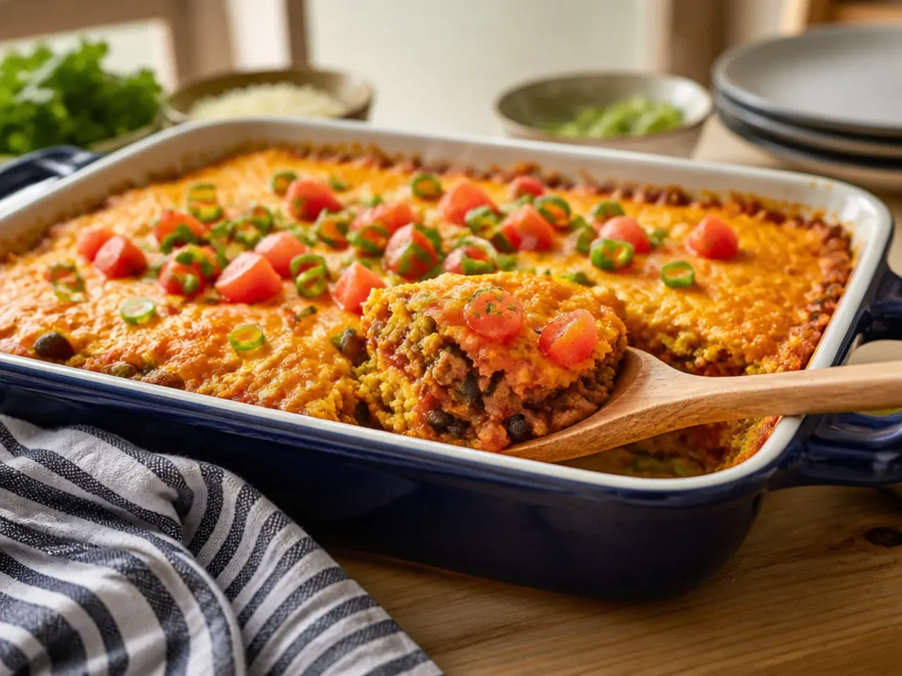 mexican cornbread casserole jiffy recipe step 7
