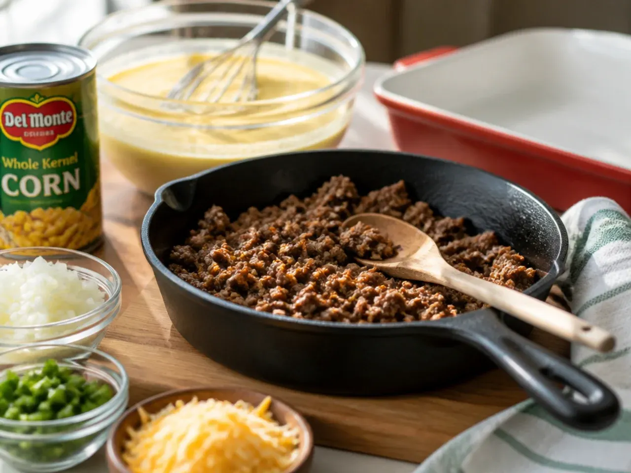 mexican cornbread casserole recipe step 1