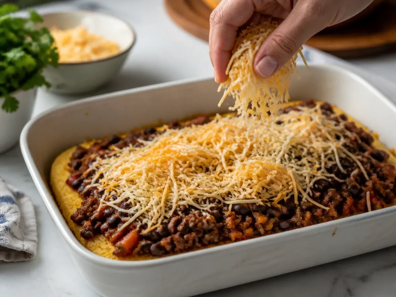 mexican cornbread casserole recipe step 4