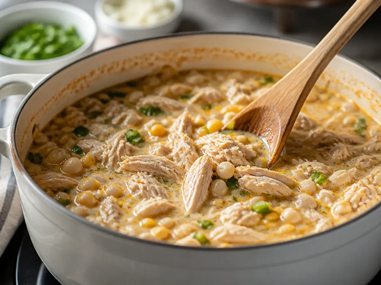 mexican street corn white chicken chili recipe step 3