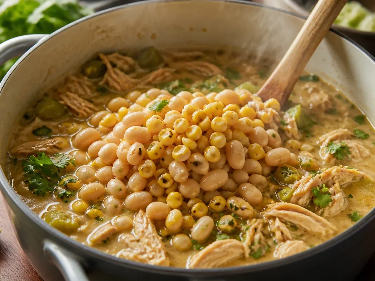 mexican street corn white chicken chili recipe step 5