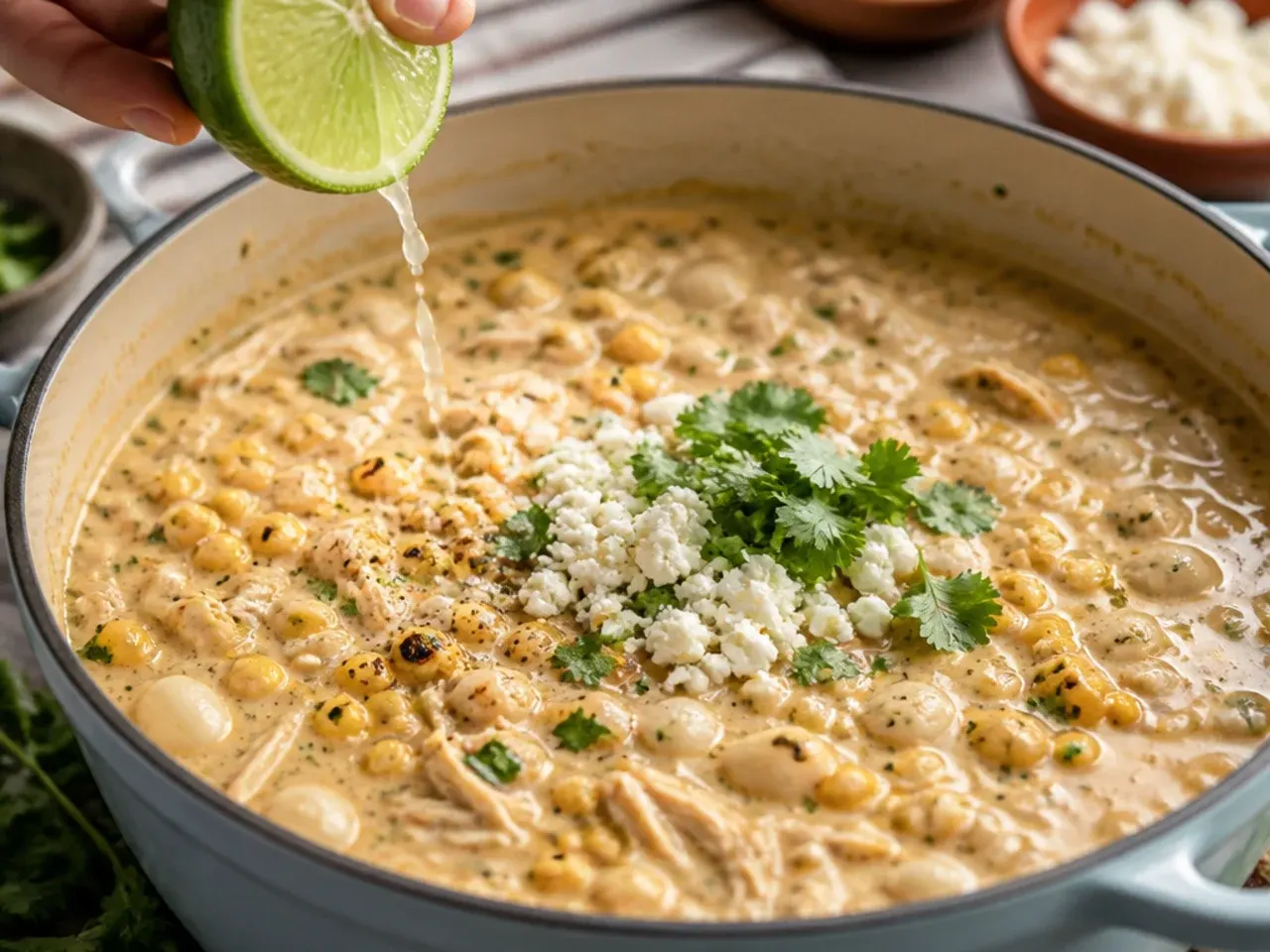 mexican street corn white chicken chili recipe step 6