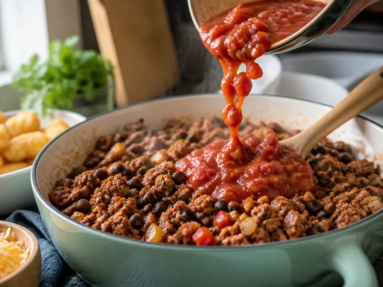 mexican tater tot casserole recipe step 1