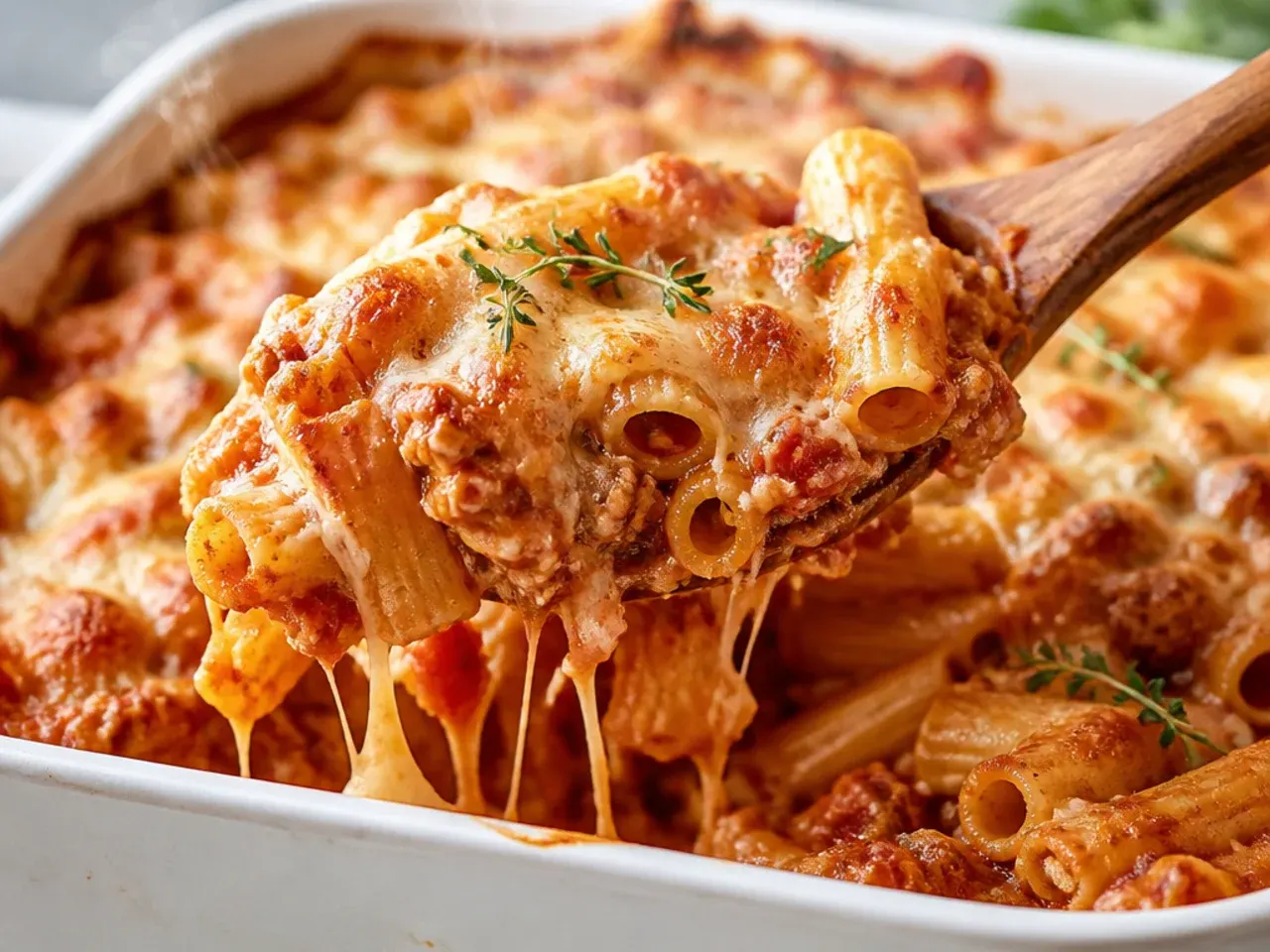 Dry ziti pasta tubes shown next to a smooth penne for comparison