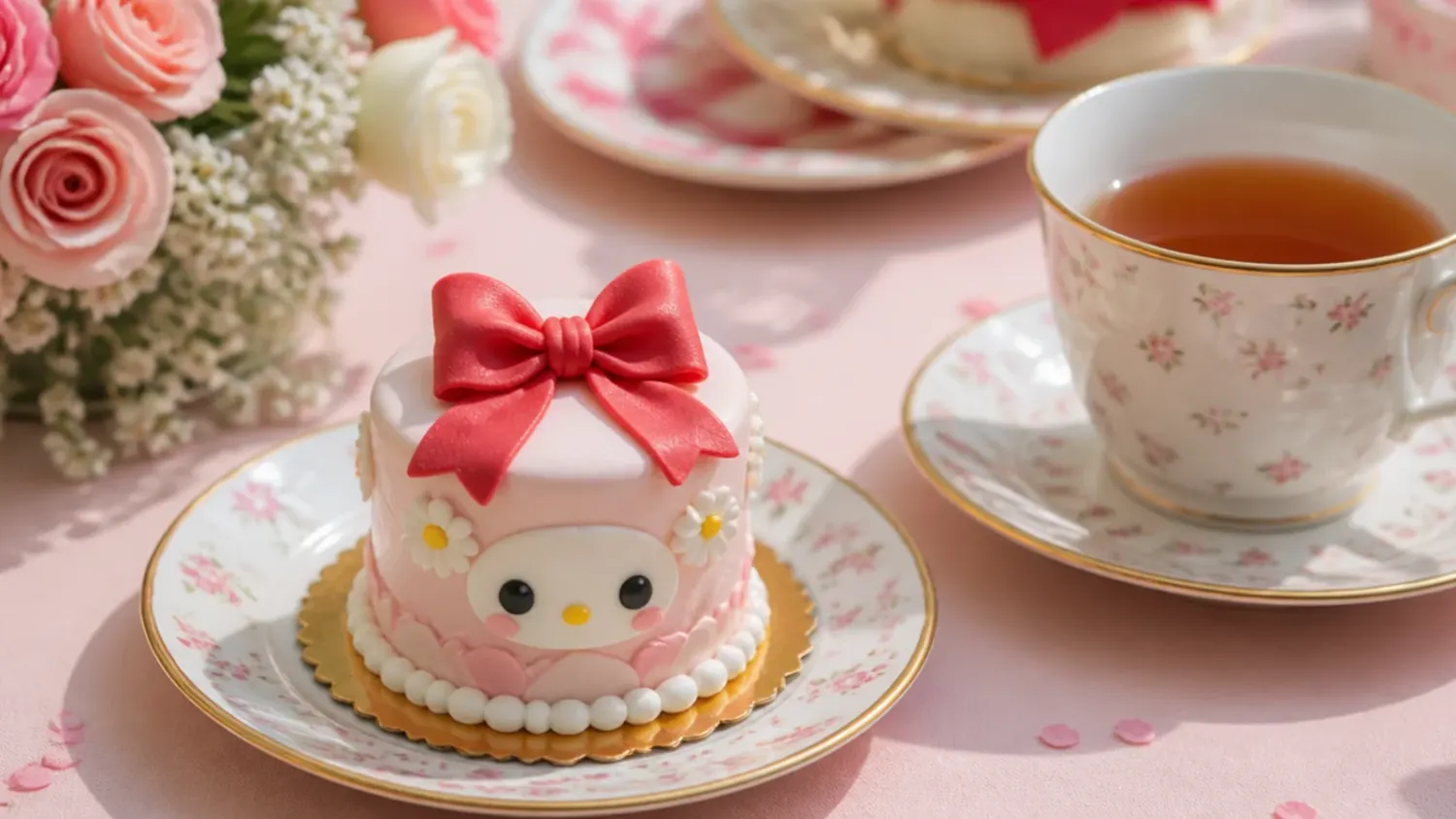 mini hello kitty cake — 20 Adorable Mini Hello Kitty Cakes