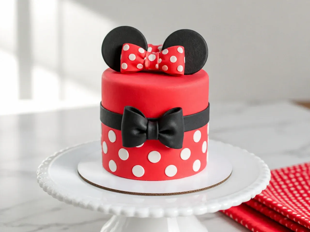 Common mistakes to avoid when decorating a mini Minnie Mouse cake