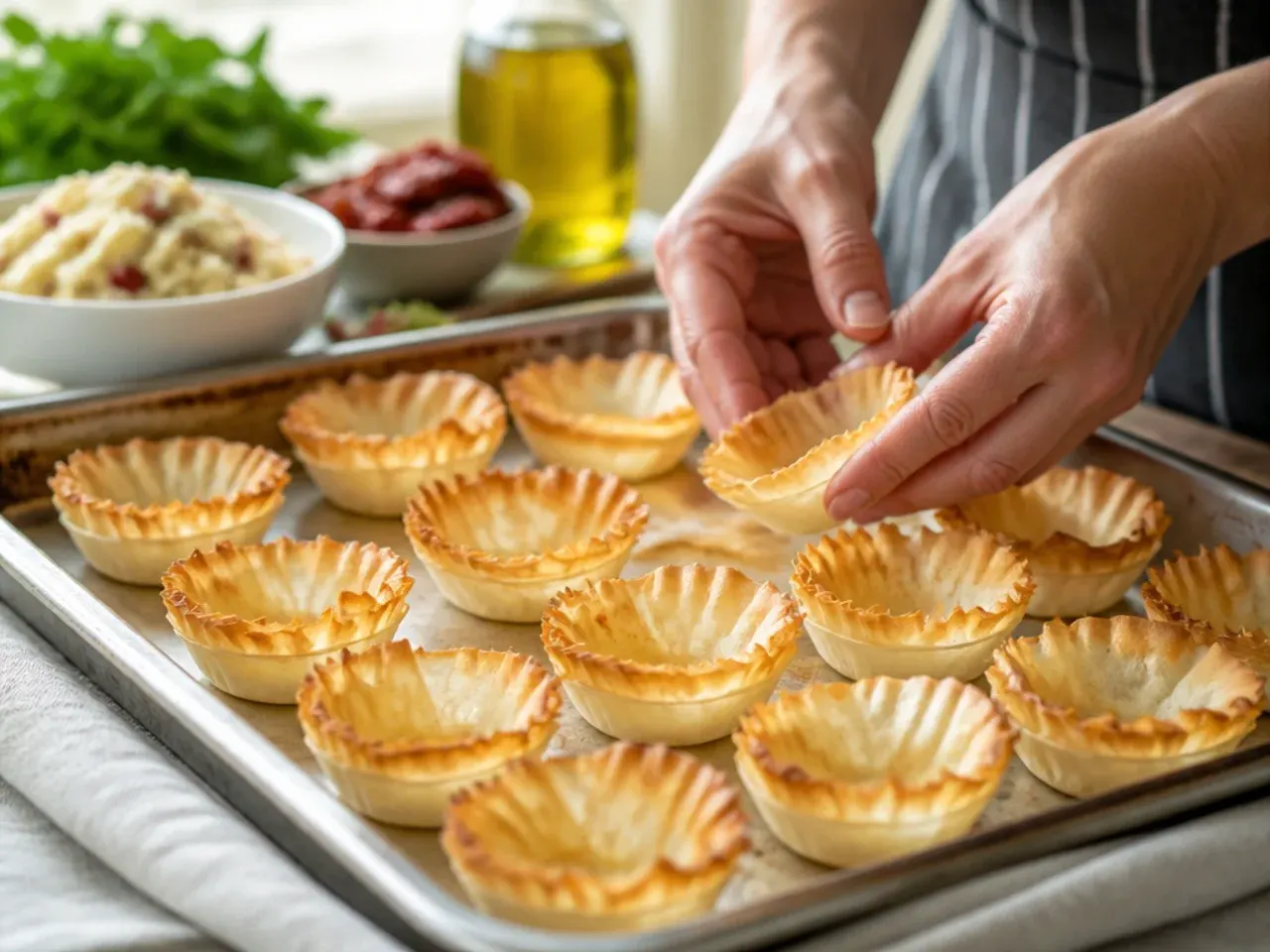 mini phyllo cup appetizers recipe step 1