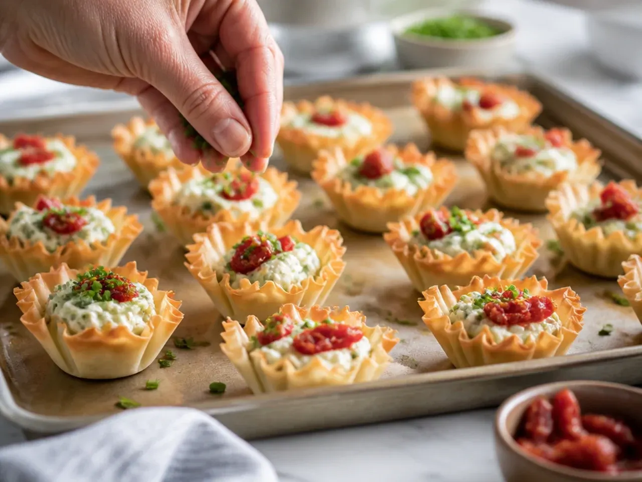 mini phyllo cup appetizers recipe step 7