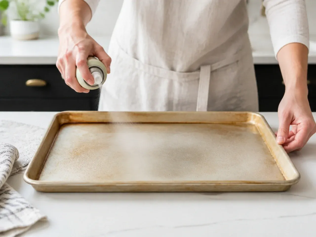 mini pigs in a blanket — step 1: preheat and prep the pan