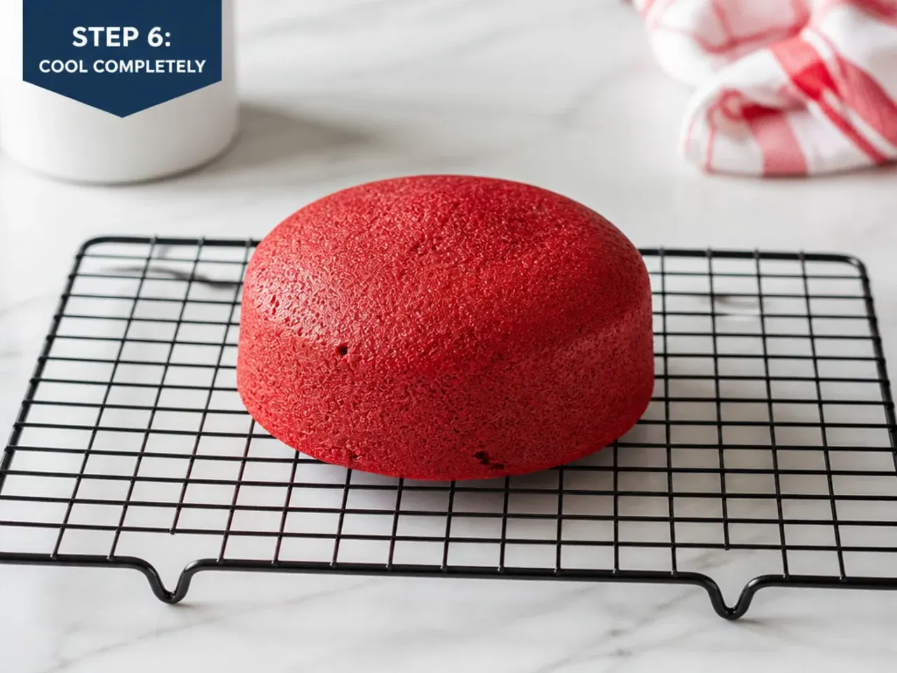 mini spiderman cake — step 6: cool completely