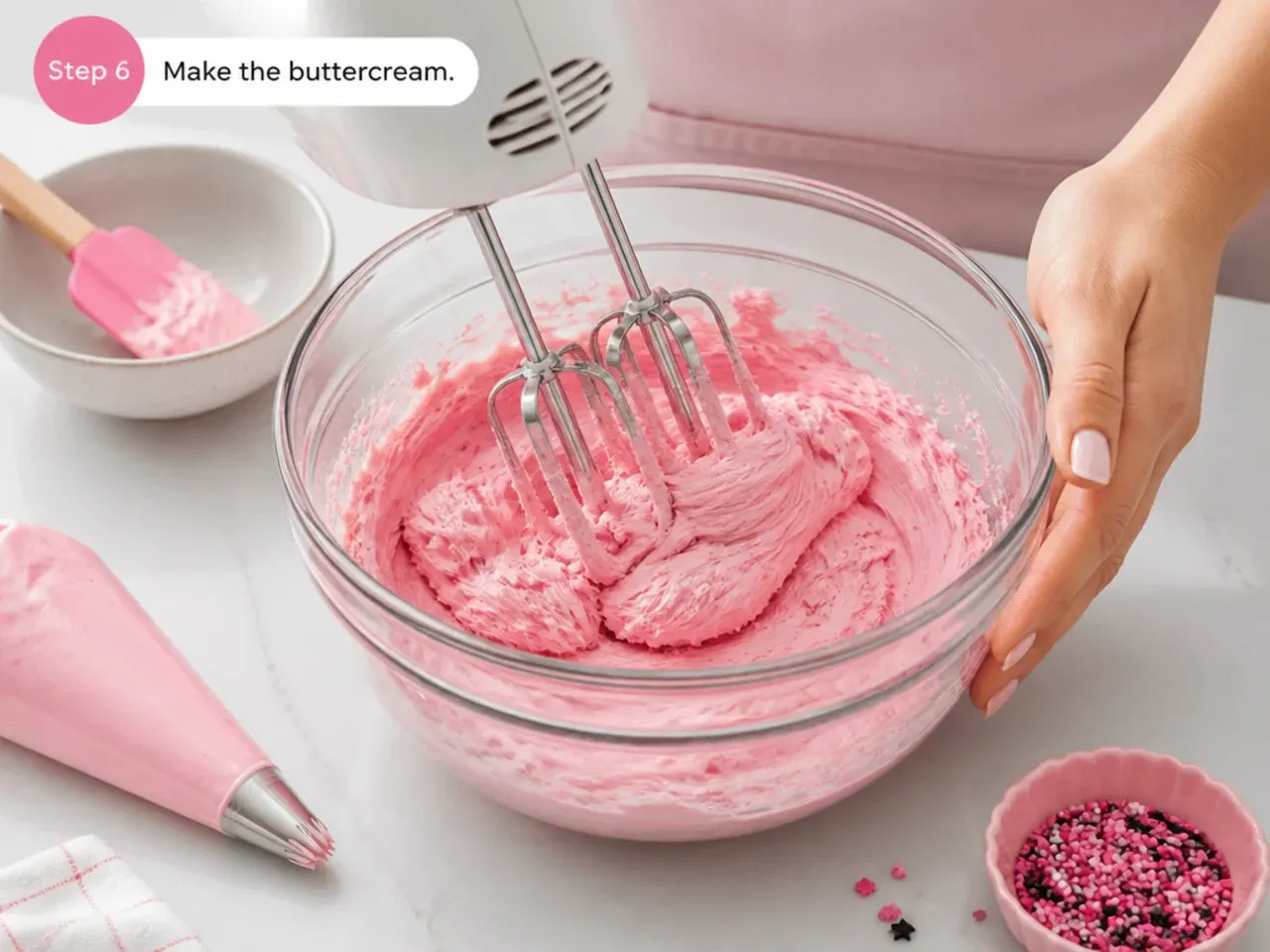 minnie mouse cake ideas — step 6: make the buttercream