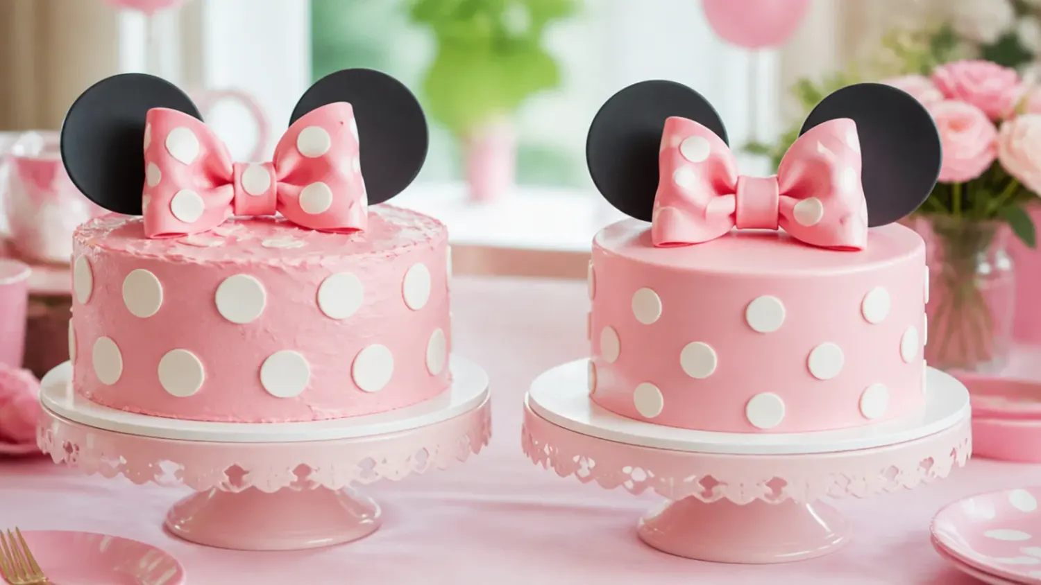 minnie mouse cake vs bakery — 3 Homemade vs Bakery Minnie Mouse Cakes