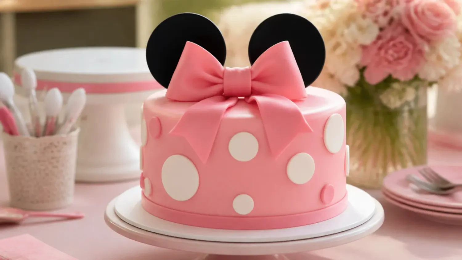 minnie mouse fondant cake — 7 Steps to a Cute Minnie Mouse Fondant Cake
