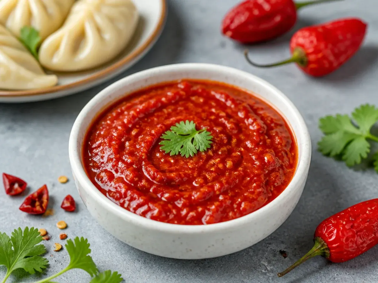 Extra-hot ghost pepper momos chutney recipe for spice lovers