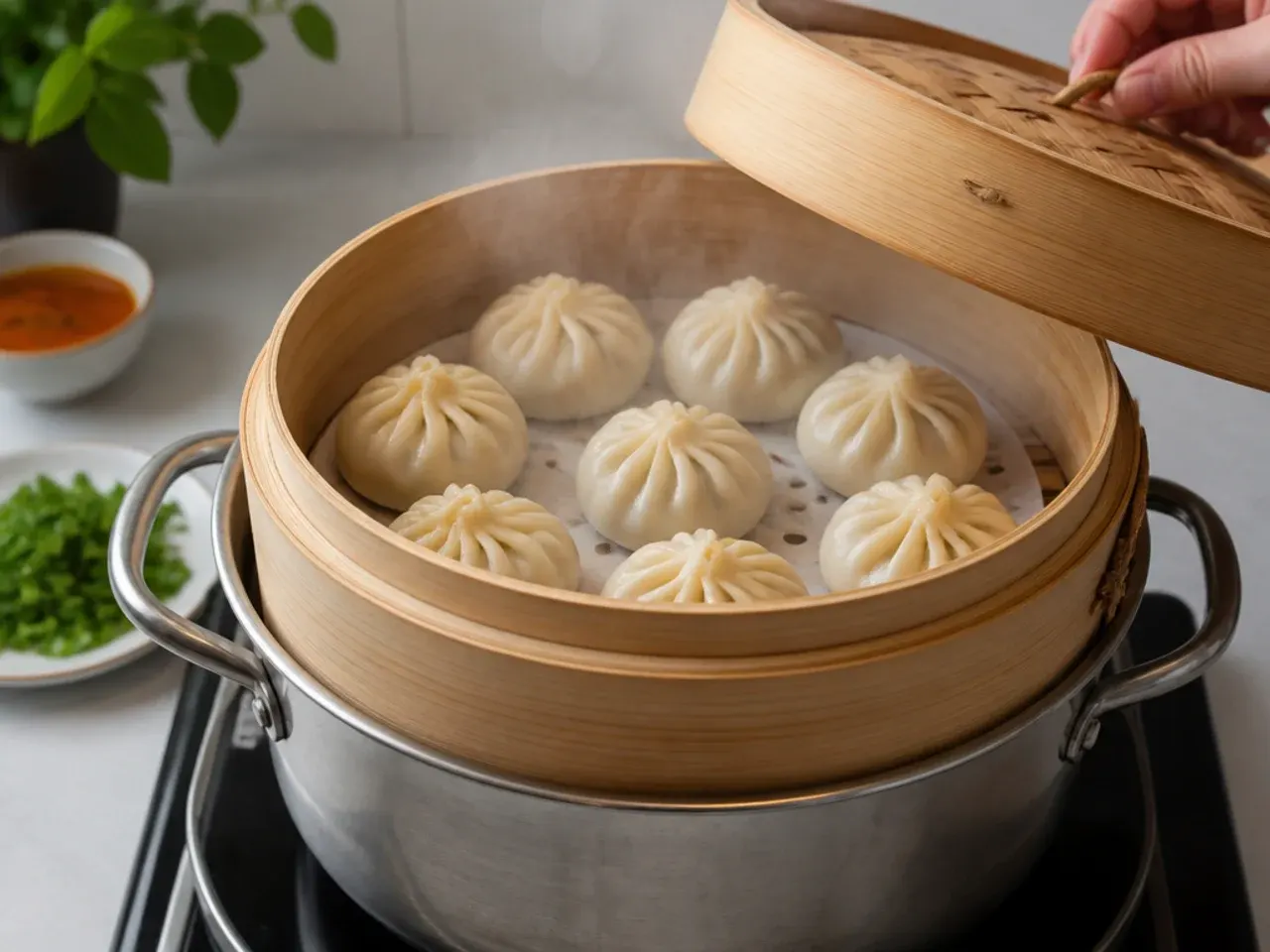 momos filling ideas — step 6: steam the momos